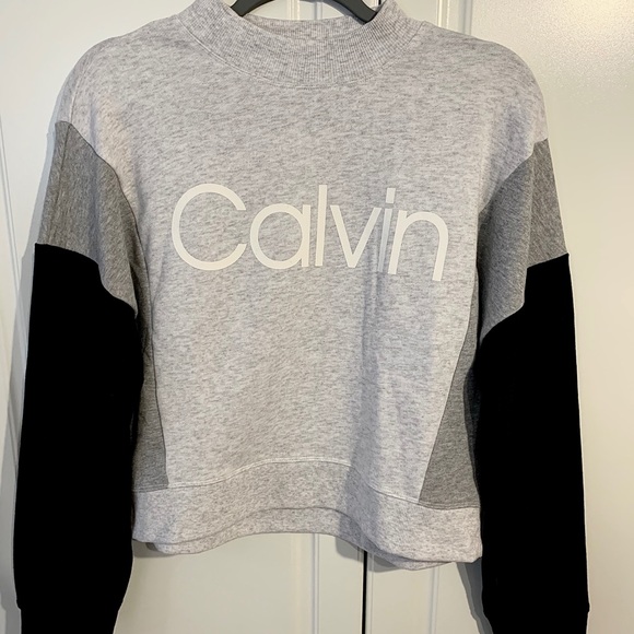 Calvin Klein Tops - CALVIN KLEIN Crewneck/ pullover- Black/Gray Size M